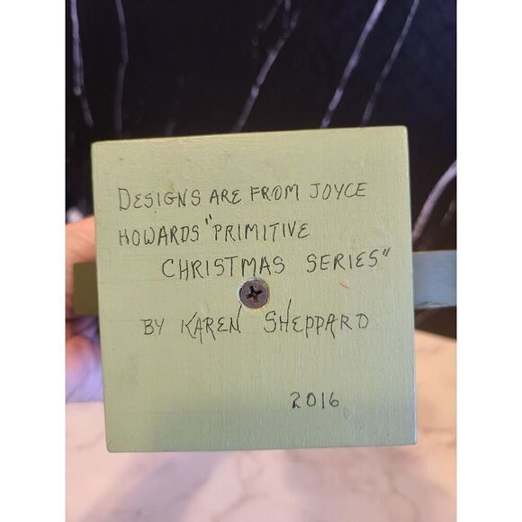 Set of 3 Christmas Holiday Angels Hand Painted Joyce Howard Primitive Style EUC - Picture 10 of 16